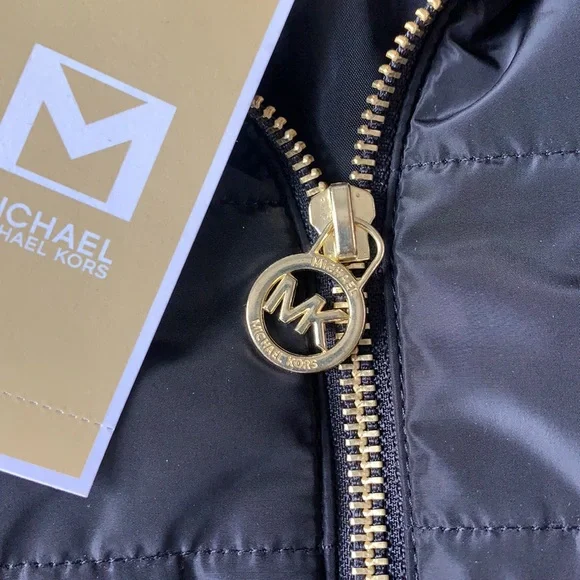 Michael Kors black and gold puffer vest - Picture 3 of 4